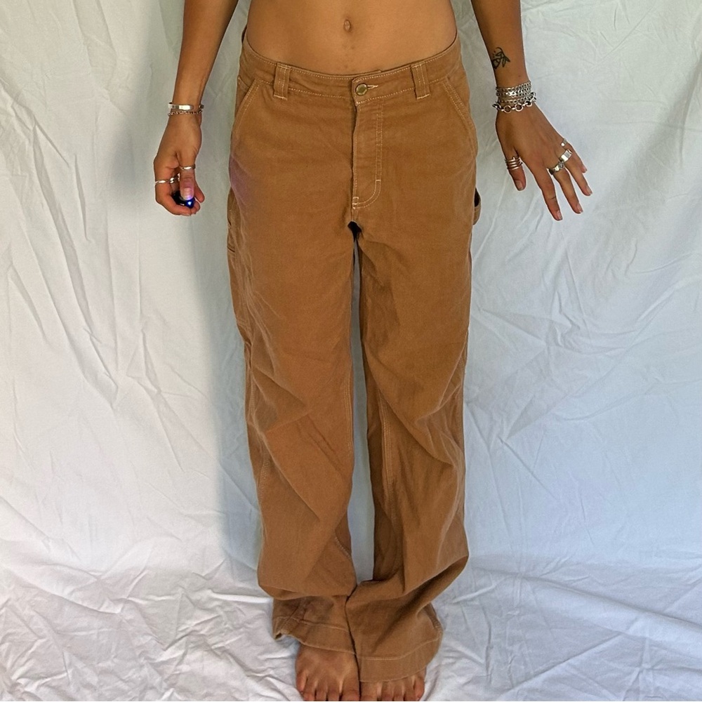 TNA womens tan / brown carpenter pants